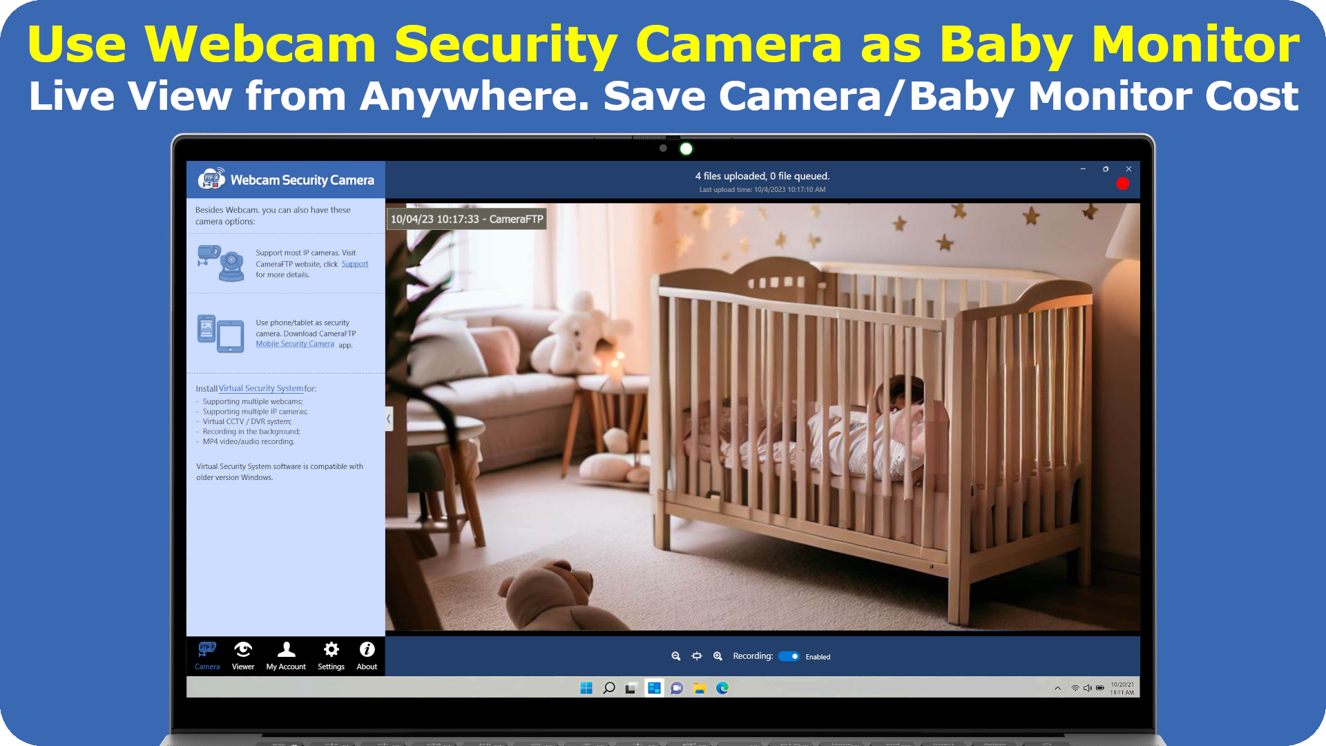 CameraFTP Virtual Security System